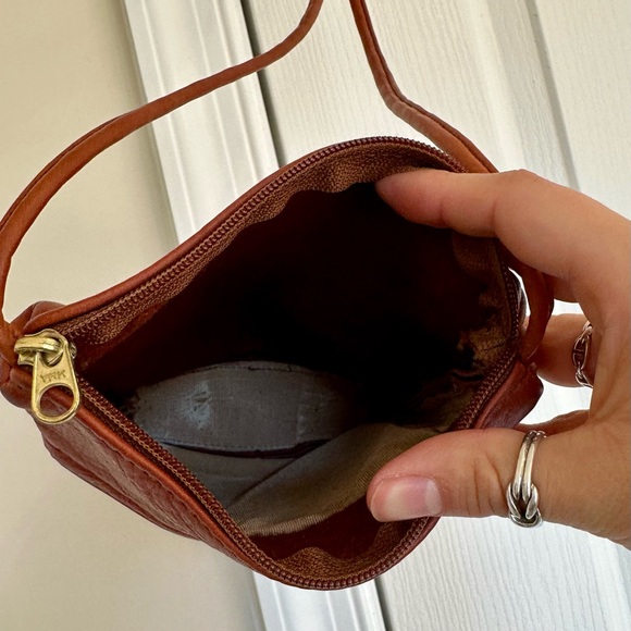 Cognac Leather Crossbody Bag - Picture 8 of 8